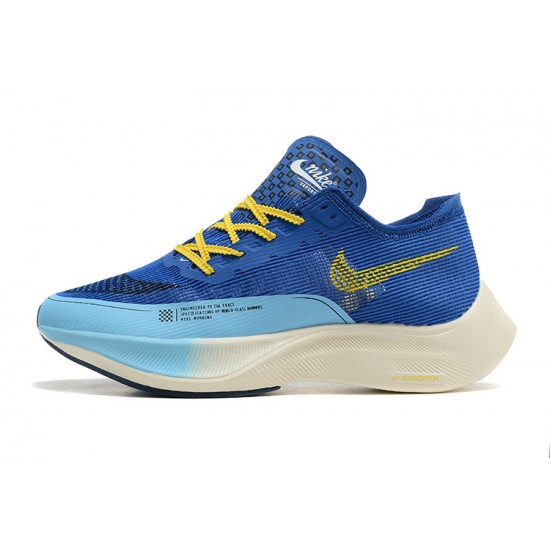 ZoomX VaporFly Next% (M) Running Shoes Blue Yellow