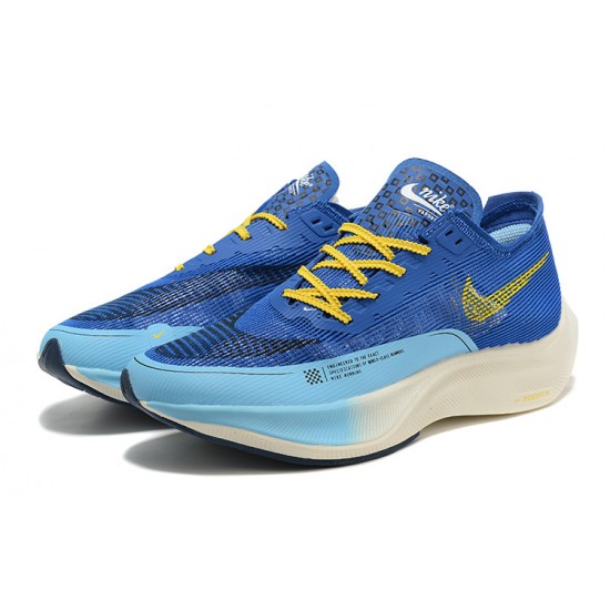 ZoomX VaporFly Next% (M) Running Shoes Blue Yellow