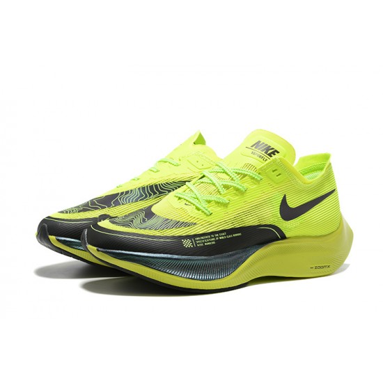 ZoomX VaporFly Next% (M) Running Shoes Chartreuse Black