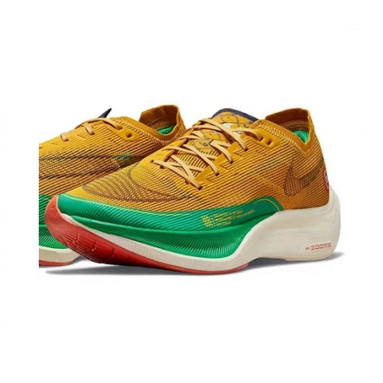 ZoomX VaporFly Next% (M) Running Shoes Yellow Green