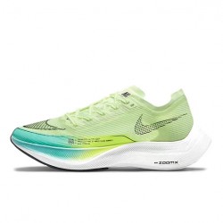 ZoomX VaporFly Next% (W/M) Running Shoes Green and Blue  