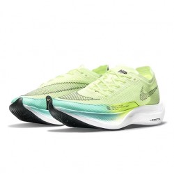 ZoomX VaporFly Next% (W/M) Running Shoes Green and Blue  