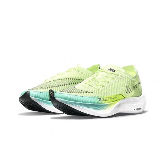 ZoomX VaporFly Next% (W/M) Running Shoes Green and Blue