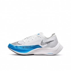 ZoomX VaporFly Next% (W/M) Running Shoes White and Blue  