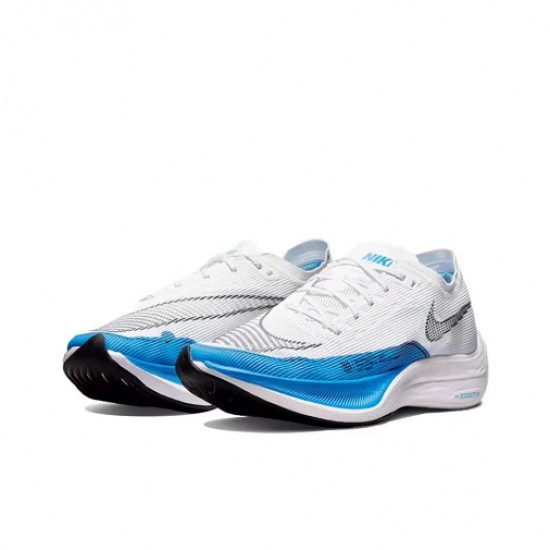 ZoomX VaporFly Next% (W/M) Running Shoes White and Blue