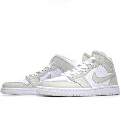 Air Jordan 1 Mid "Spruce Aura" White/Spruce Aura-Spruce Aura CV5280 103 AJ1 Unisex Basketball Shoes